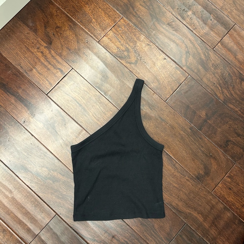 Abercrombie & Fitch Black Asymmetrical Tank Top
